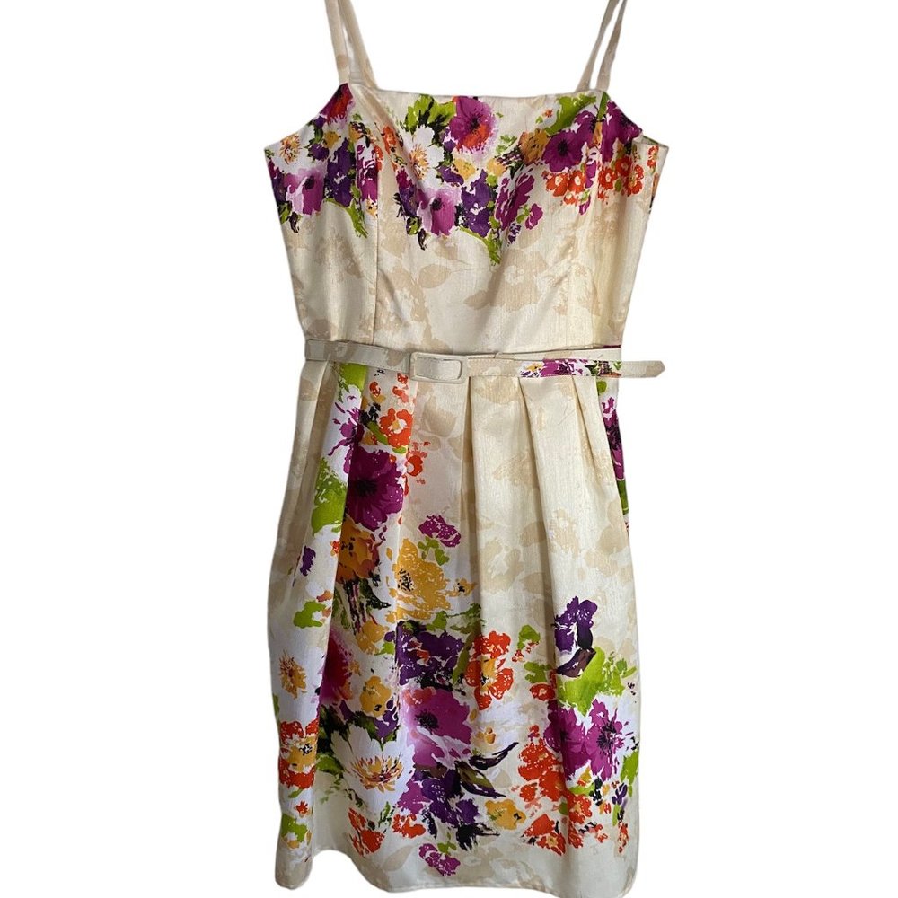 Jessica Howard White Floral Sundress Women’s Size 14 NWOT Summer Dress